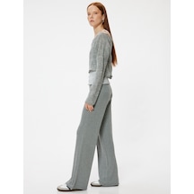 Koton Bol Paça Fitilli Pantolon Standart Bel Gri 5wak40008ek Gri