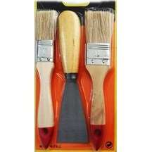 Boya Kestirme Fırça- Spatula Seti 3lü 5131