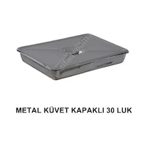 Metal Küvet Kapaklı 30 Luk