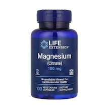 Life Extension Magnezyum Citrate 100 Mg 100 Vegetarian Kapsül