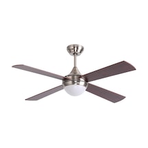 Ovlaim Modern Tavan Vantilatörü, Led Işıklı, Uzaktan Kumandalı, Sessiz Tersinir Dc Motor Tavan Vantilatörleri Kahverengi