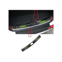 Hyundai Santa Fe 2006 2012 Arka Tampon Eşiği Krom
