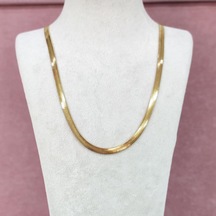 Yassı Çelik Zincir Kolye 001