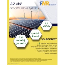 2.2 Kw Off-grid Solar Çatı Paket