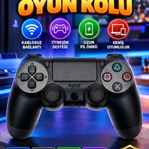 V2 Kablosuz Titreşimli Oyun Kolu Ps4, Pc, Mobil, Tablet Ve Steam Uyumlu