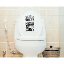 Bk Home Wanted Sharp Shooters Tasarımlı Wc Sticker-1