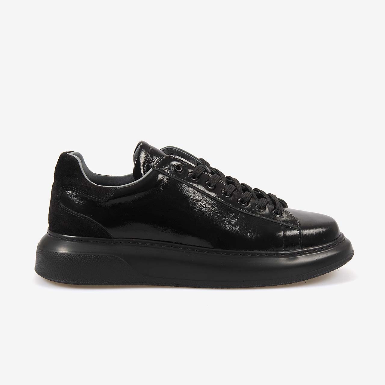 Kemal Tanca Erkek Spor & Sneaker Ayakkabı A13301 Siyah Kir. Rugan