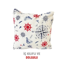 Kırlent Yastık Dolgulu Vip Yastık 1 Adet-43X43 Cm(Marin) (524873068)