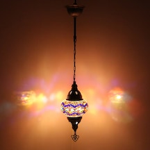 Dekoratif MOZAİK ORTA BOY TEKLİ AVİZE SARKAÇ