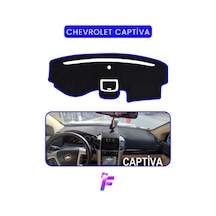 Chevrolet Captiva 2008-2011 Torpido Kılıfı Yansıma Ve Isı Engeller Kolay Montaj Ta23 Mavi