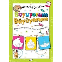 Becerikli Çocuklar Boyuyorum Büyüyorum 4 Yaş Boyama Kitabı- Kukla