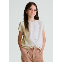 Mayoral Kız Çocuk T-shirt 854 Krem