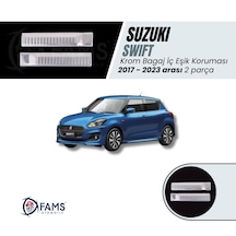 Suzuki Swift 2017-2023 Krom Bagaj İç Eşik Koruma 2 Prç. P.çelik