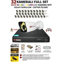 Bycam 32 Kameralı Gece Renkli Full Hd 1080p Kamera Seti 1tb Harddisk -32k0d