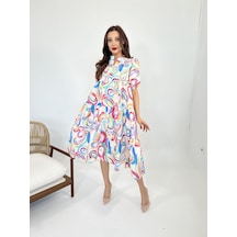 Efnaz Style 5522 Elbise-latina Altın