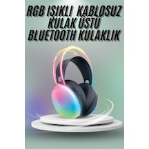 Kulak - 905 - Üstü Kablosuz Bluetooth Kulaklık Unısex Renkli - Dpmıx-hb - Işıklı Kulaklık