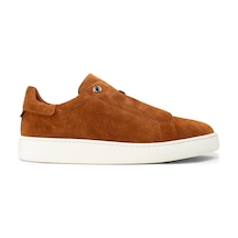 Deery Erkek Hakiki Süet Taba Renk Gizli Bağcıklı Sneaker - 04444mtbae02