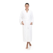 Özdilek L Beden İmperial Kimono Klasik Tek Bornoz Beyaz
