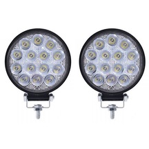 Led Çalışma Lambası Yuvarlak 14 Power Led 42W 12-24V Beyaz 11,2 X 12,5 Cm 2'li Set LWL-C14