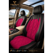 Ford Mondeo 2007+ Uyumlu Altar Serisi Bordo Siyah Oto Koltuk Kılıfı