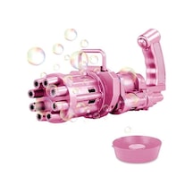 Pilli Köpük Tabancası Bubble Machine Pembe