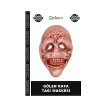 Premium Gülen Kafa Tası Maskesi Maske Oyun Kostüm "