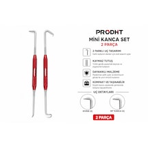 Prodht Mini Kanca Seti 2 Parça - Çift Uçlu Paslanmaz Çelik O-ring Conta Sökme Ve Hassas El Aleti