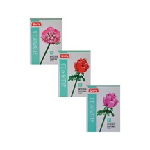 Ctoys Rose Ve Carnation Flower Block 3lü Set
