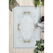 Kaymaz Taban Yıkanabilir Halı Mutfak, Salon, Yatak Odası İçin Modern Dijital Baskı Halı Slnhal171 - 709 Çok Renkli