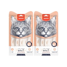 Somon Ve Ton Balıklı Likit Kedi Ödülü, 2'li Paket, 5x14 Gr