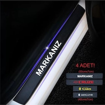 Tofaş Murat İçin Özel Uyumlu Oto Kapı Eşikleri Sticker Karbon 4 Adet
