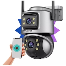 Ip Wıfı Kablosuz Kamera Dış Mekan Cctv Ptz Akıllı Ev Çift Lens