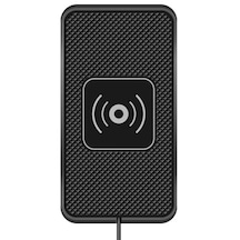 C3 Araç Kablosuz Şarj Cihazı Kaymaz Silikon Mat Telefon Şarj Pedi Dock -siyah