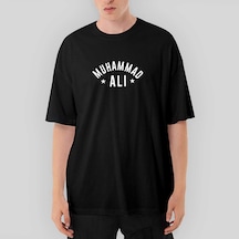Muhammad Ali Text Oversize Siyah Tişört Siyah