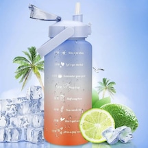 Buffer 2 Litre Motivasyon Su Şişesi Sızdırmaz Dayanıklı Kapaklı