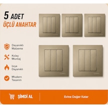 Ovivo Grano Titanyum Üçlü Anahtar 5 Adet 1
