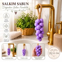 Keyfim Craft El Yapımı Mor Üzüm Tanesi Tasarımlı Banyo Ve Dekoratif Sabun Doğal