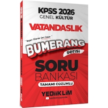Yediiklim Yayınları 2026 Kpss Genel Kültür Bumerang Vatandaşlık Tamamı Çözümlü Soru Bankası