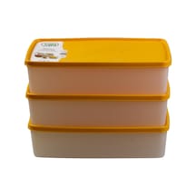 Hobby Life Alaska Nofrost Saklama Kabı 2 Litre 3'Lü Turuncu N1117536