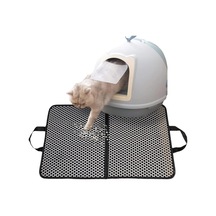 Okavango Elekli Kedi Tuvalet Önü Paspası Kedi Paspası, Kedi Kumu Paspası, Katlanabilir Büyük Boy Kedi Tuvalet Önü Paspası, Yıkanabilir 60x35