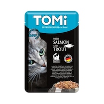 Tomi - 812 - Kedi Somon & Alabalık Pouch - Glblseme - Mama 100gr