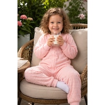 Babyhola Mevsimlik Çocuk Uyku Tulumu 1.5 Tog 1-8 Yaş Unisex Uzun Kollu %100 Pamuk 2710 Pembe