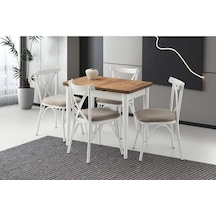 Mobilgen Diş Budak Çapraz Sandalye 90+60 Arda Açılabilir Masa Takımı Mobilgen Diş Budak Çapraz Sandalye 90+60 Arda Açılabilir Masa Takımı