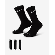 Nike Sx6888-010 Everyday Plus Destekli Antrenman Crew Çorapları 3 Çift Cok Renklı