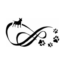 Köpek Ayak Izi Motosiklet Araba Çıkartmaları Oto Sticker 2