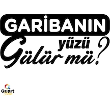 Garibanın Yüzü Gülür Mü Oto Sticker Araba Cam Sticker (485162476)