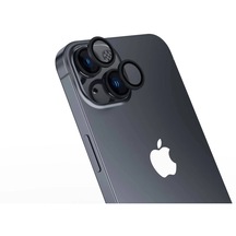 Noktaks - iPhone Uyumlu 15 Plus - Kamera Lens Koruyucu Parmak İzi Bırakmayan Anti-reflective Cl-15 - Siyah