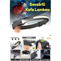 Janva Predators Kafa Feneri Wave Teknoloıji Sensörlü Kafa Lambası Tepe Işığı Ultra Ergonomik Profosyonel Çok Renkli