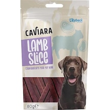 Caviara Kurutulmuş Kuzu Dilimleri Köpek Ödülü 80 Gr