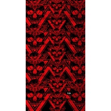 Buffalo Bandana Red Skull Siyah